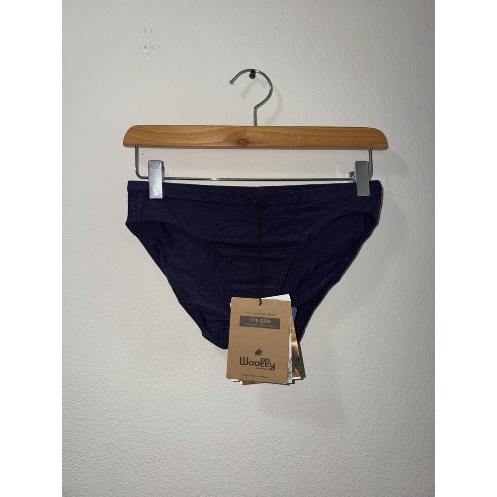 Woolly Everday Flex Merino Wool Bikini Brief Women Small Purple Underwear NEW